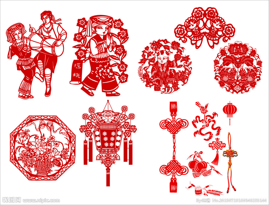 剪紙矢量圖__傳統(tǒng)文化_文化藝術(shù)_矢量圖庫